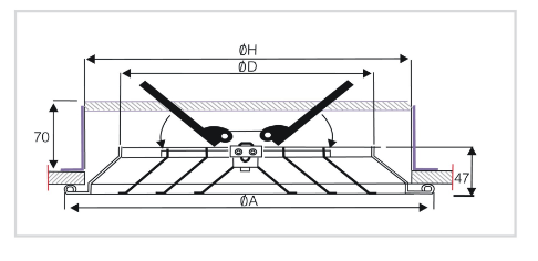 Ceiling Round Diffuser, Aluminium Round Air Diffuser for Air Conditioning (RCD-VA)