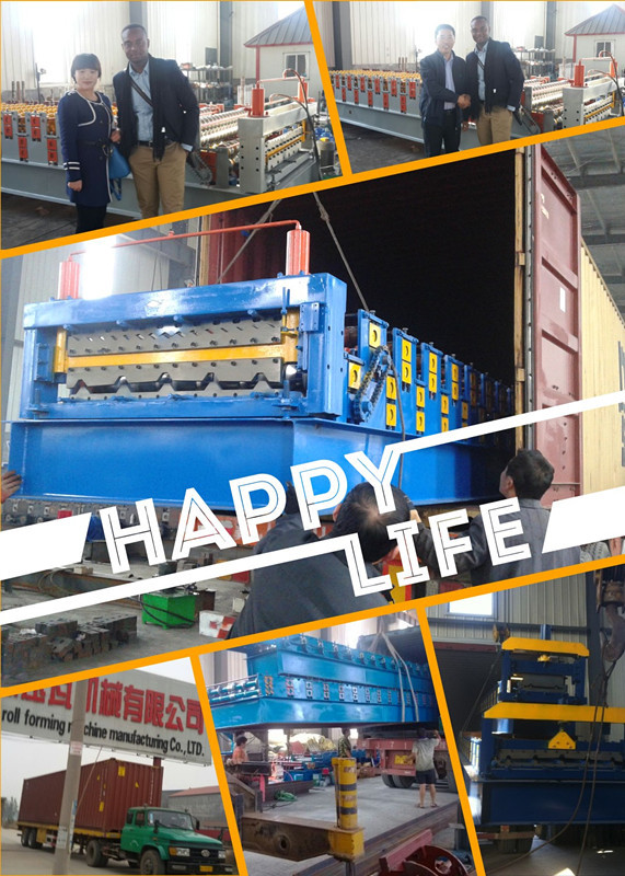 Corrugated Steel Wave Profile Roofing Sheet Roll Forming Machine