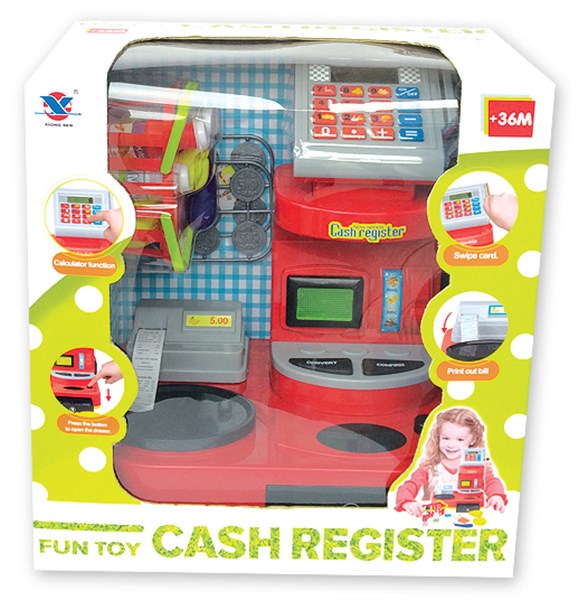 Electric Toy Cash Register Pretend Play Toy Set (H0009394)