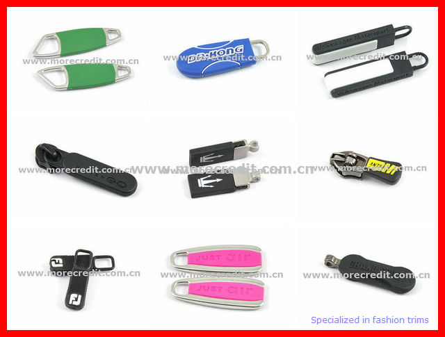 Fashion Alloy Metal Zipper Pull with Different Designs