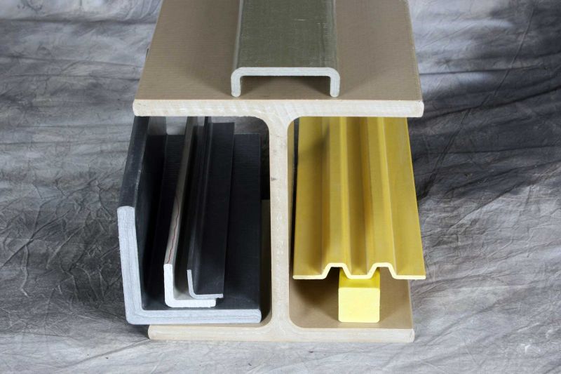 FRP Channel, Square Tubes, Fiberglass GRP Profiles, FRP Shapes.