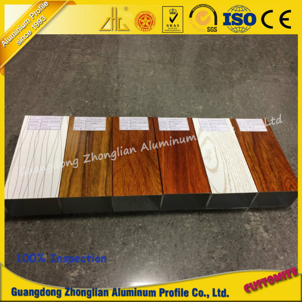 High Grade Crystal Paint Wood Grain Electrophoretic Aluminium Profile