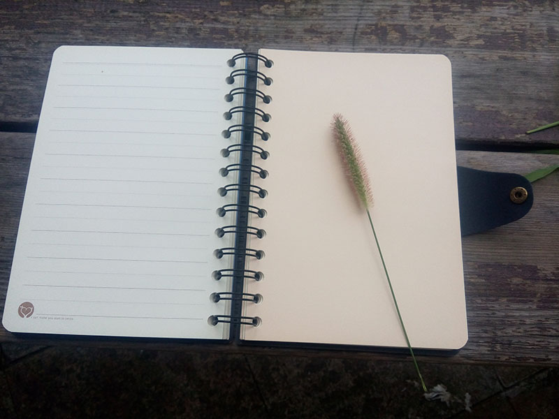 2016 A5 Hard Paper Spiral Notebook with Band (XL-32K-YP-01)