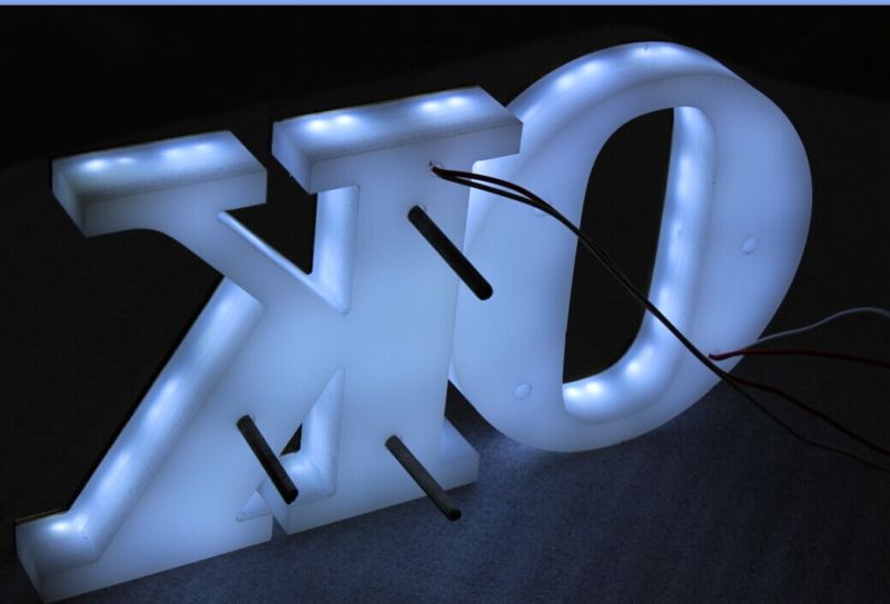 Back Painted Backlit Channel Letters with Vanish Coating (BLC-40)