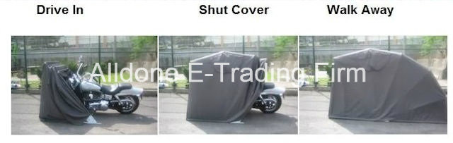 Waterproof OEM Motorcycle Dust Cover, Foldable Outdoor Waterproof Motorcycle Tent Cover