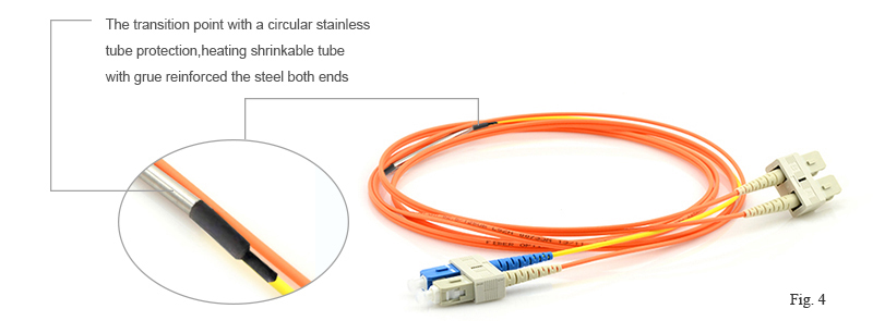 FC to St Om3/Om4 Multimode Mode Fiber Optic Patch Cord