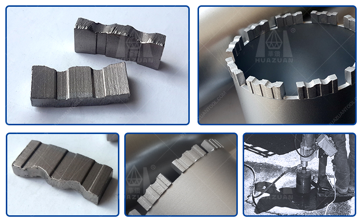 New Design Diamond Core Bit Segment for Diamond Core Drill Bit