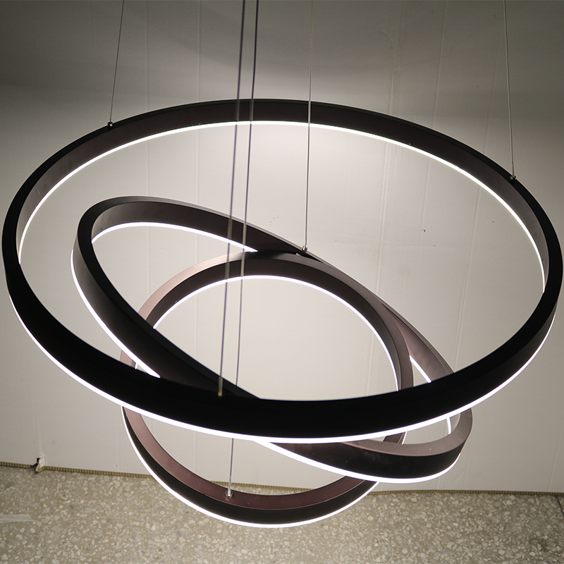 Three Round Decorative Aluminum Acrylic Globe Track Pendant Lamp