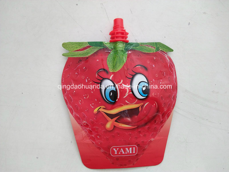 Spouted Plastic fruit Jelly Beverage Packaging Bag