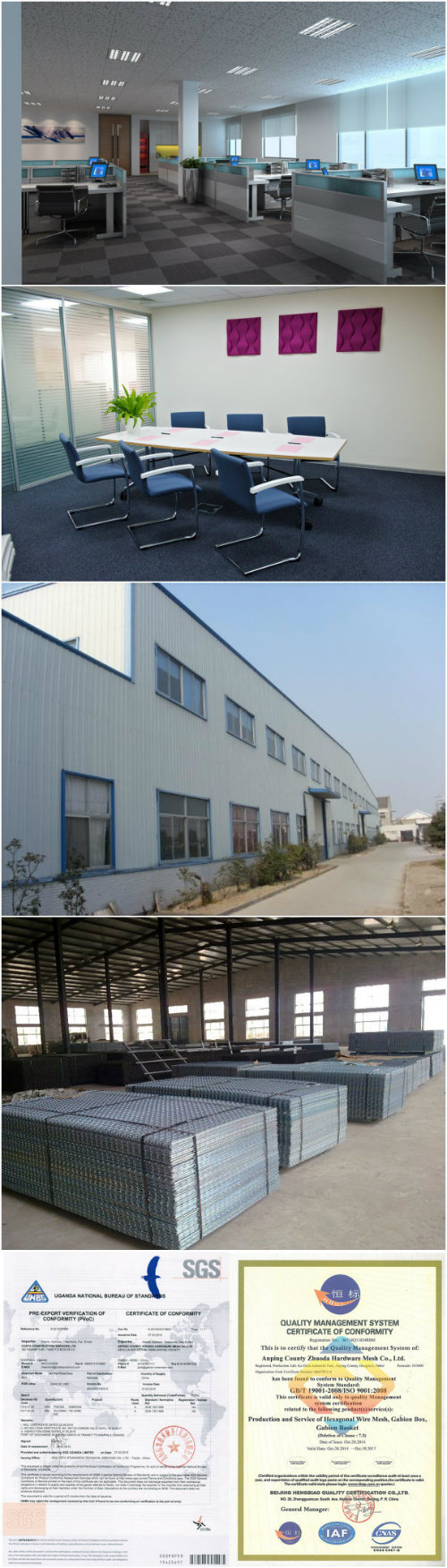 China ISO9001 Factory Exporting Assembled Welded Gabion (WGB)