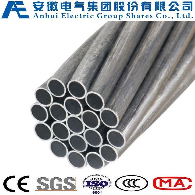 7no. 7AWG, Concentric-Lay-Stranded Aluminum-Clad Steel Conductors, as Wire