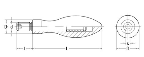 Curved Rovelving Handle Parts for Many Machine