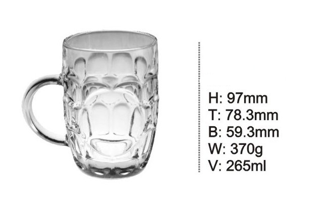 Drinking Glass Beer Mug with High Quality Glass Tumbler Kb-Hn0323