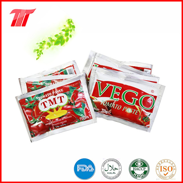 Healthy Organic 70g Sachet Tomato Paste of High Quality