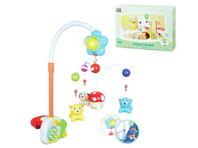 CE Approval Battery-Operated Baby Mobile with Light & Music