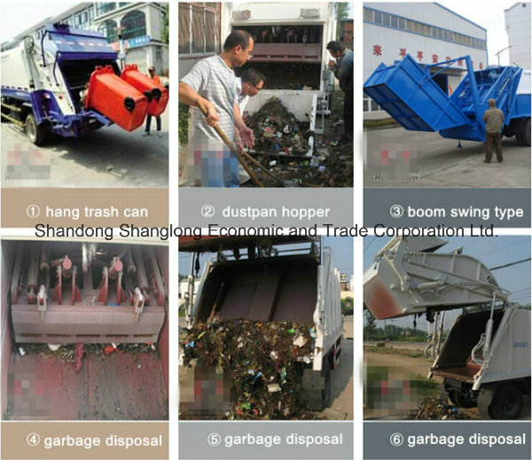 China Euro 3 12 Wheels 6X4 Rubbish Collector Truck (18 cubic meters)