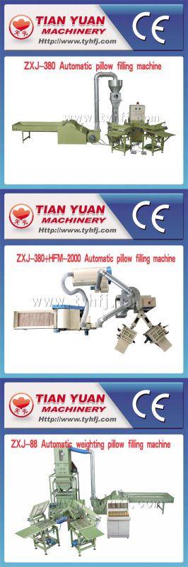 Automatic Pillow&Cushion Filling Machine with CE Approved (ZXJ-380)