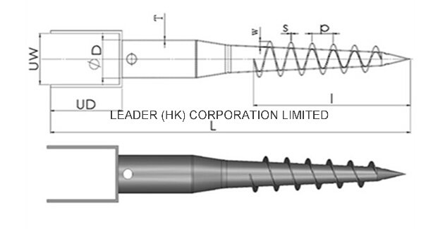 Hot DIP Galvanized Ground Anchor, Ground Screw for Solar Systems