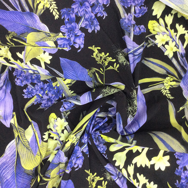 Flower Designed Digital Printed Chiffon for Garment