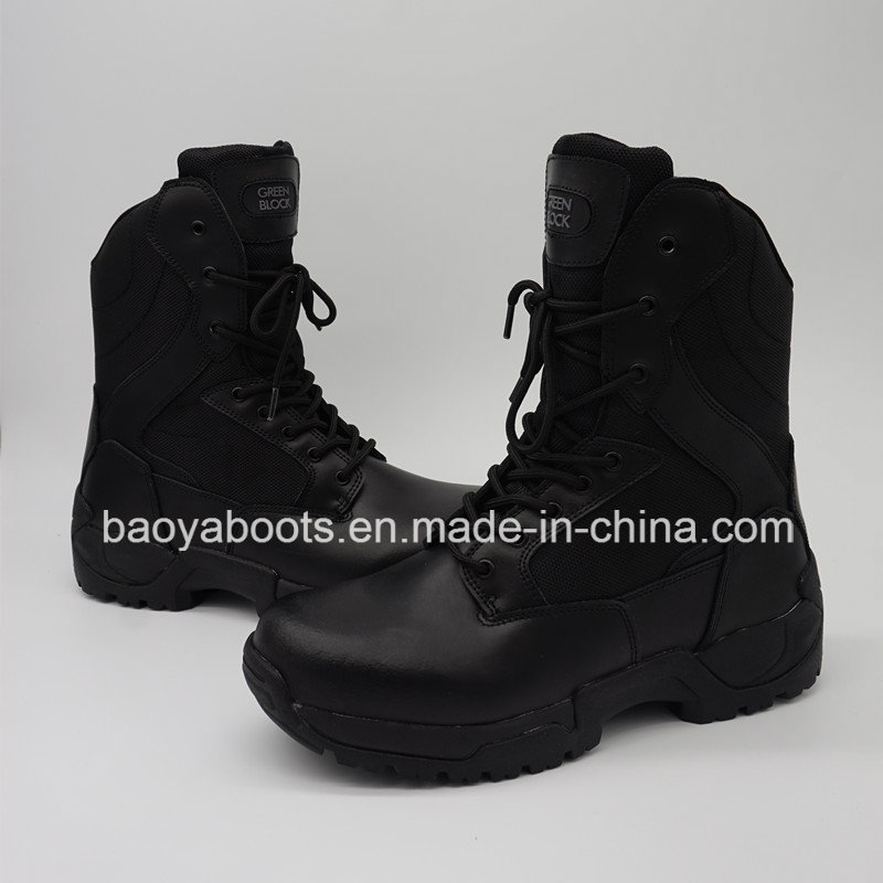 2016hot Sell Black Police Combat Boots Army Tactical Boots