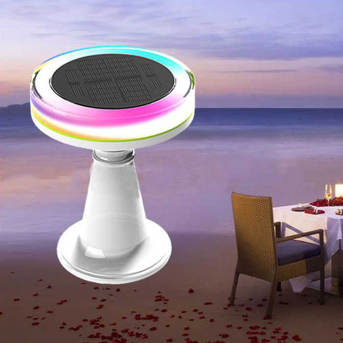 Color Changing Remote Control IP65 Waterproof Decorative Solar LED Light Solar Desk Light Restaurant Solar Table Lamp