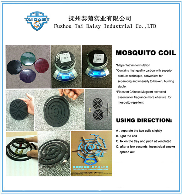 145mm Black China Origin Production Mosquito Repellent Coil