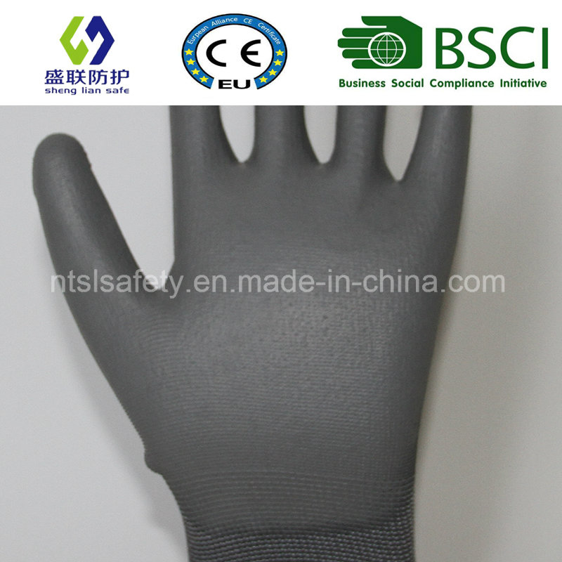 13G Gray Polyester Liner with PU Coating (SL-PU202 (4))