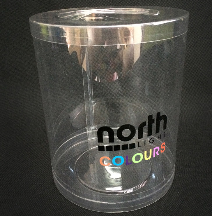 OEM novelty plastic packaging box (cylinder packaging)