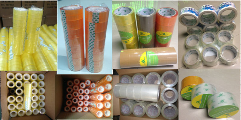 Easy Coverting Yellowish Adhesive Tape BOPP Jumbo Roll