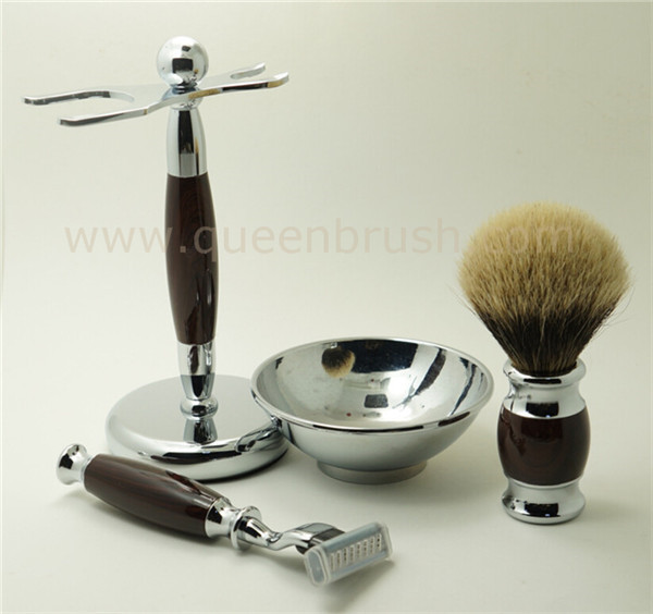 Top Quality Wholesale Shaving Brush Set with Badger Hair