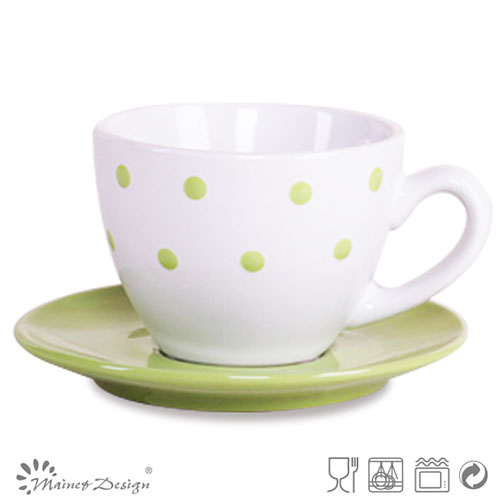 3oz Ceramic Cup and Saucer