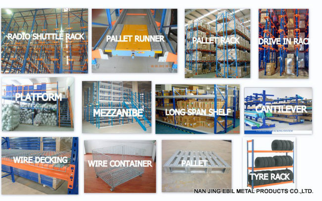 Foldable Stackable Galvanized Wire Steel Container for Warehouse Storage