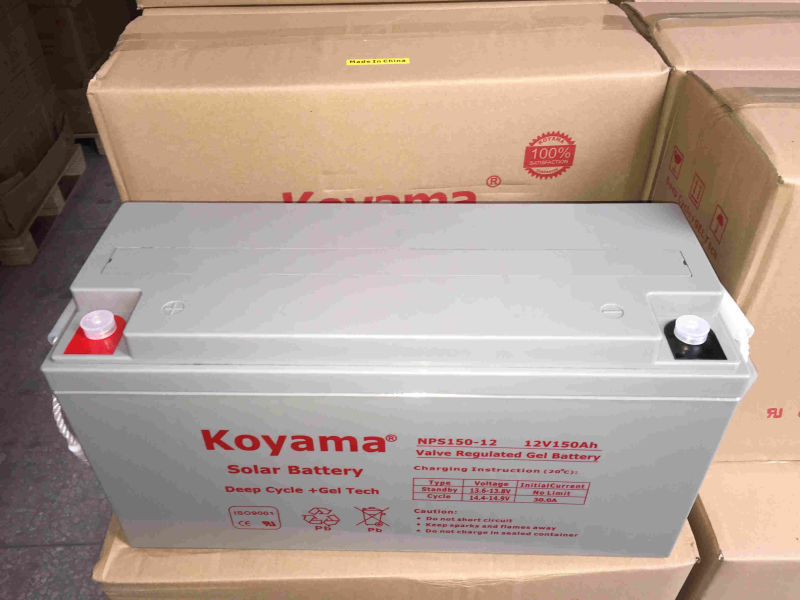 12V 150ah Deep Cycle Gel Solar Battery for Solar System