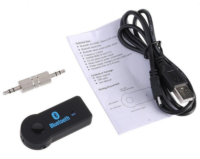 Bluetooth Audio Adapter Hands Free Kit for Car