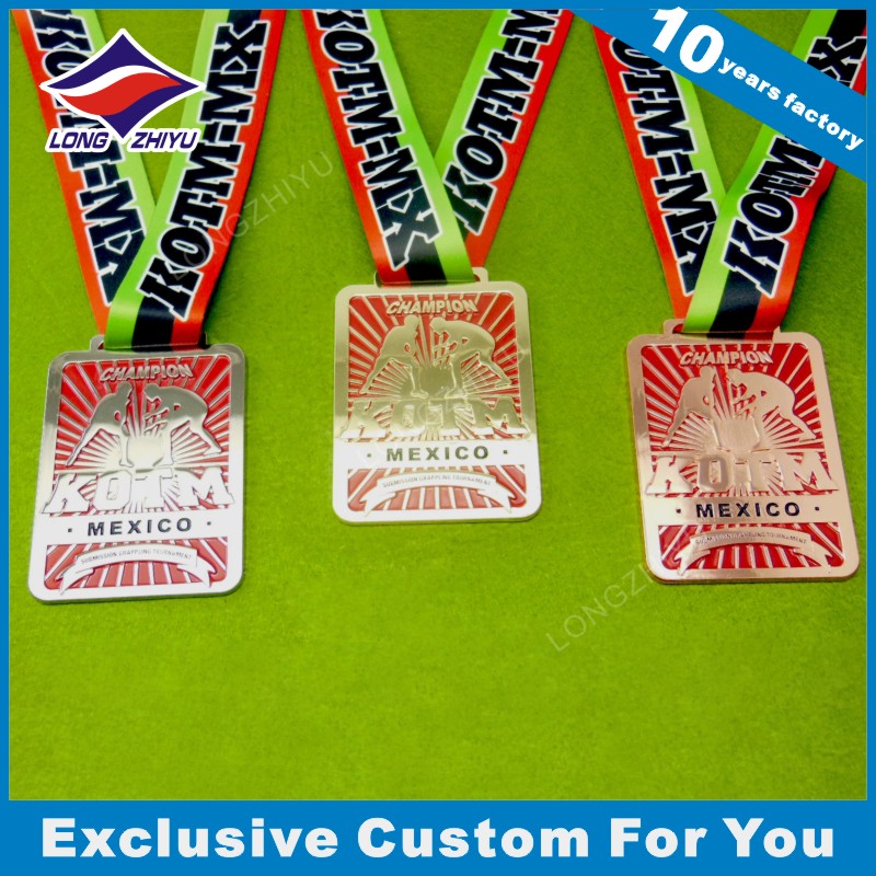 High Quality Sports Metal Medal with Ribbon