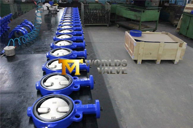 Lever Operated Wafer Butterfly Valve with Double Half Shaft