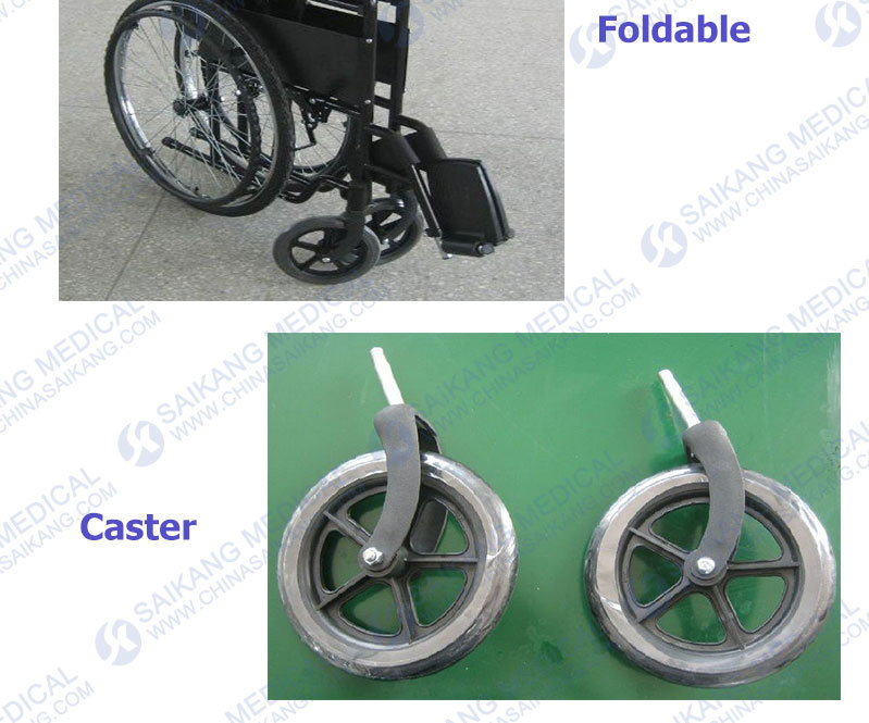 Foldable Design Wheelchair for Disabled (CE/FDA/ISO)