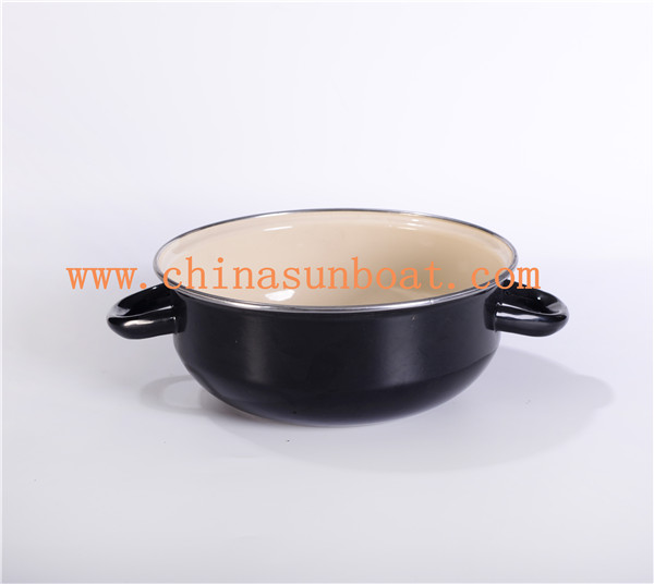 Sunboat Enamel Casserole with Ceramic Handle with Enamel Cover