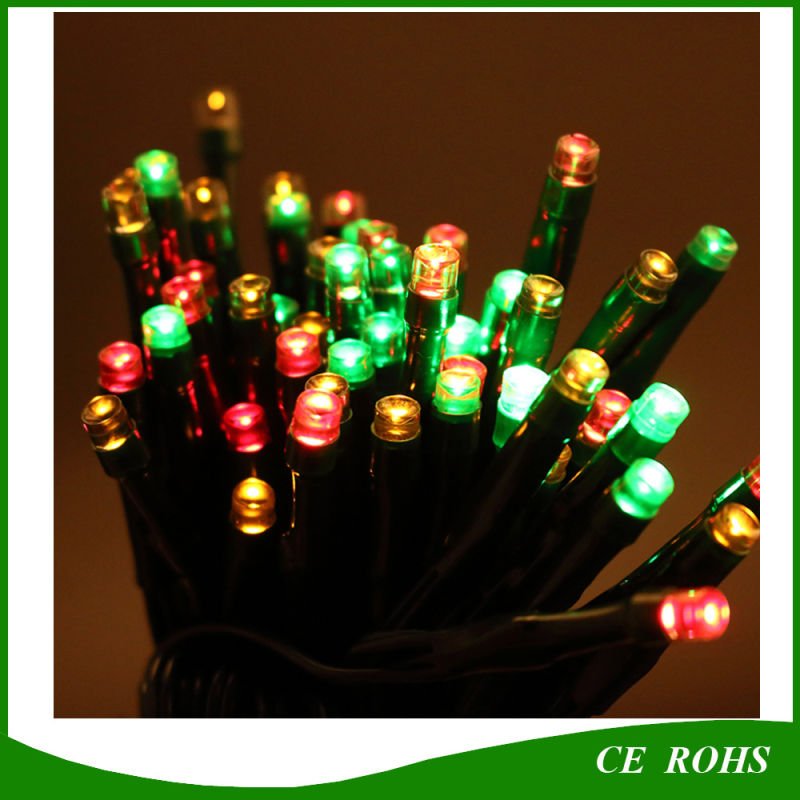 100LED Tube Shape Colorful Solar String Light for Garden Decorate