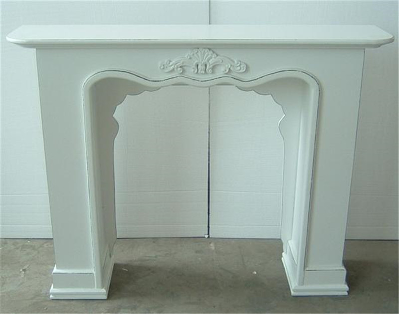 Antique Rustic Indoor Freestanding Wood Fireplace Mantel