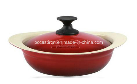 2016 Popular Design Cast Iron Enamel Casserole for Korea