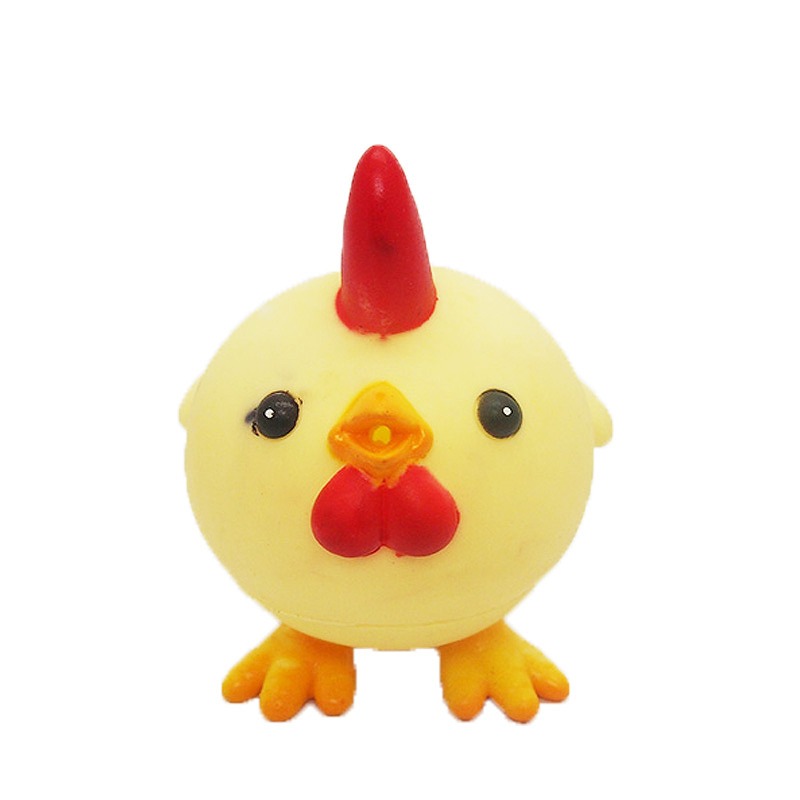 Small Cartoon Plastic Chicken Toys