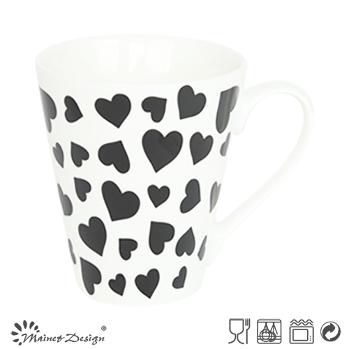 Sweet Heart Decal household V Shape Mug