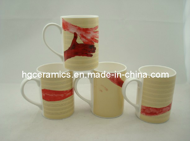 Fine Bone China Mug, 10oz Straight Bone China Mug