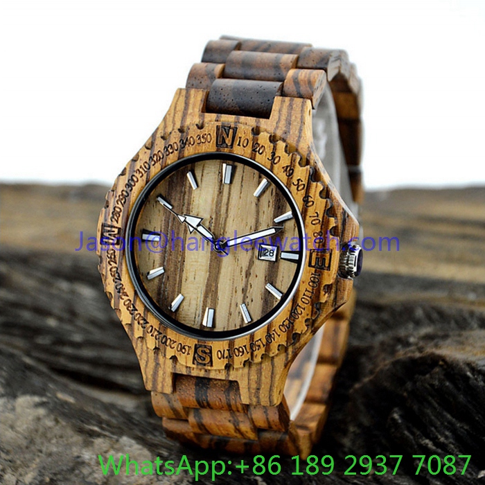 High-Grade Wood Watch, Quartz Watches (HLJA-15162)