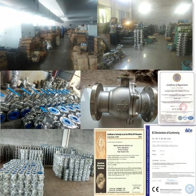 1000wog Cast Steel Thread Three Way Ball Valve