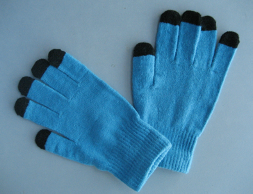 10g Polyester Liner Five Finger Touch Screen Glove-T5102