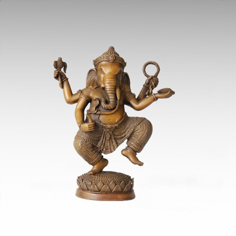 Buddha Bronze Sculpture Ganesha/Ganapati Deco Brass Statue Tpfx-018/053/054