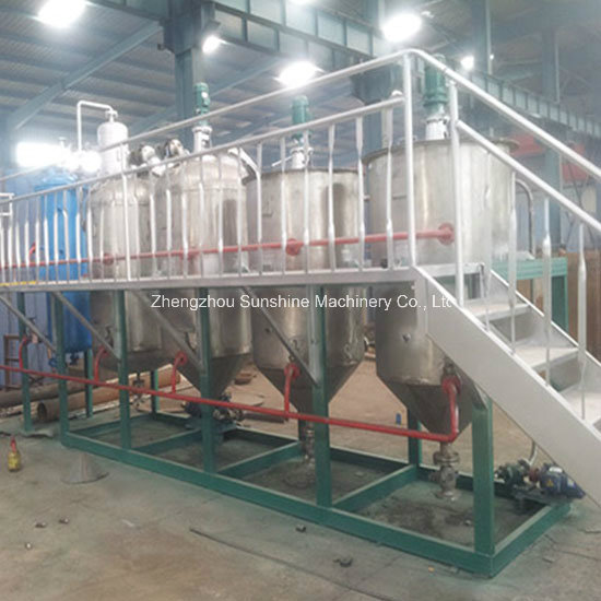 Crude Oil Refinery Plant 3t Batch Coconut Oil Refining Machine