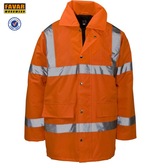 High Vis Protect Waterproof Oxford Jacket